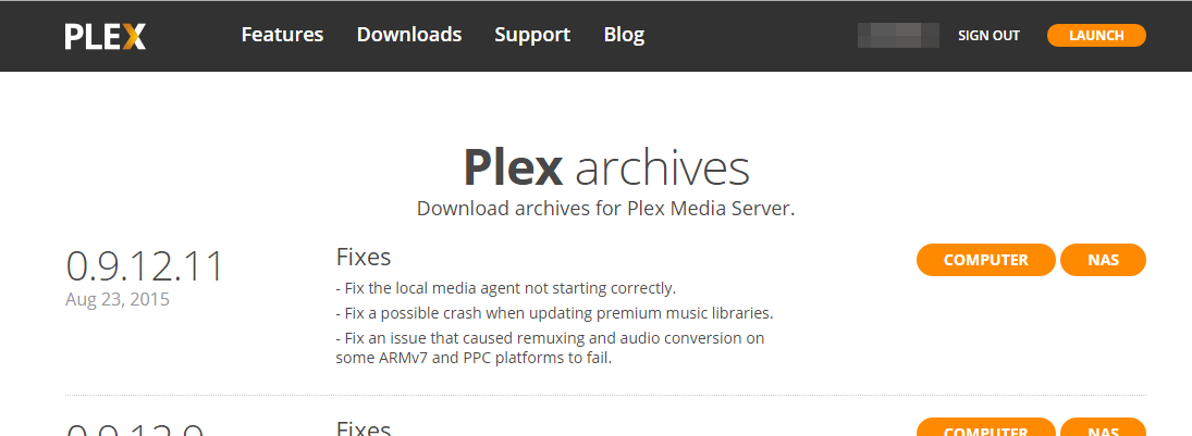 Plex Download Archive 1