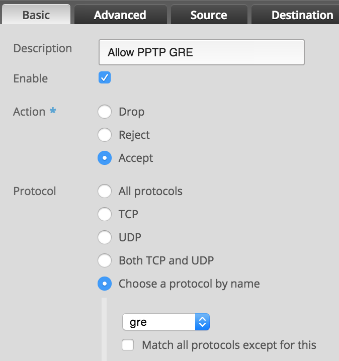 rule configuration